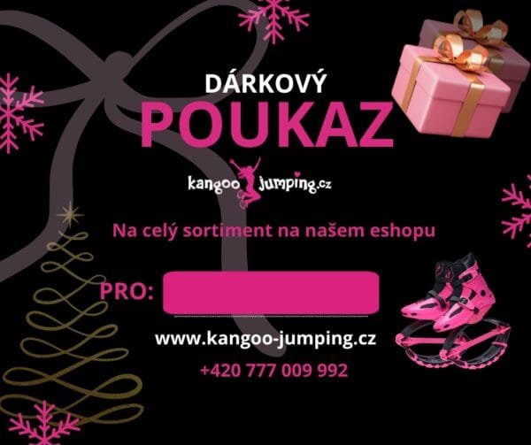 Dárkový poukaz na cvičení, skákací boty a doplňky