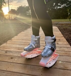 Kangoo boots white-orange