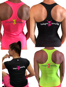 Functional neon tank tops and T-shirts Kangoo Jumping