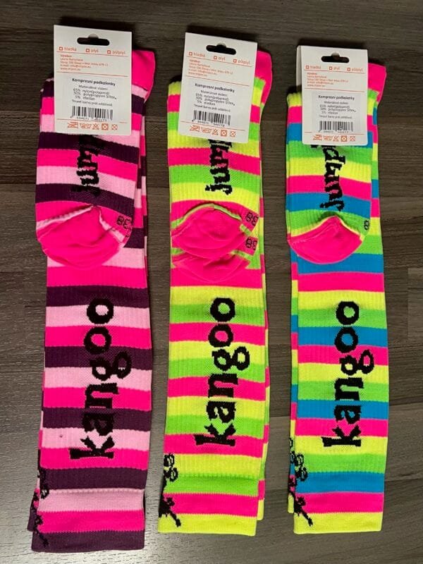 Striped compression knee-high socks Kangoo Jumping - Image 2