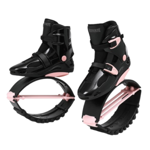 Skákací boty Kangoo Boots černo-svetle růžové