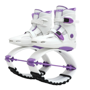 Skákací boty Kangoo Boots bilo-fialove